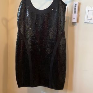 Black sparkly Vegas dress.